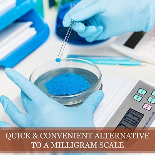 Honeydak 1/32 Teaspoon Micro Scoops 150 Milligram Mini Measuring Spoons Tiny Little Plastic Scoop for Measuring Cosmetics, Powders, Glitter and Seasoning(Clear, 48 Pieces)