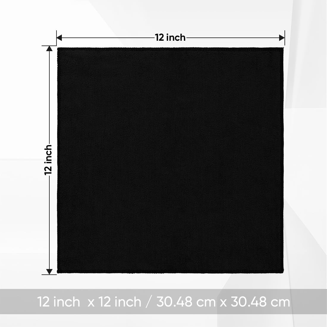 HOMEXCEL Black Washcloths 24 Pack, Highly Absorbent and Soft Microfiber Face Towel, Makeup Remover Towels, Multi-Purpose Wash Cloths for Bathroom, Hotel, Spa, Gym, and Kitchen, 12x12 Inch