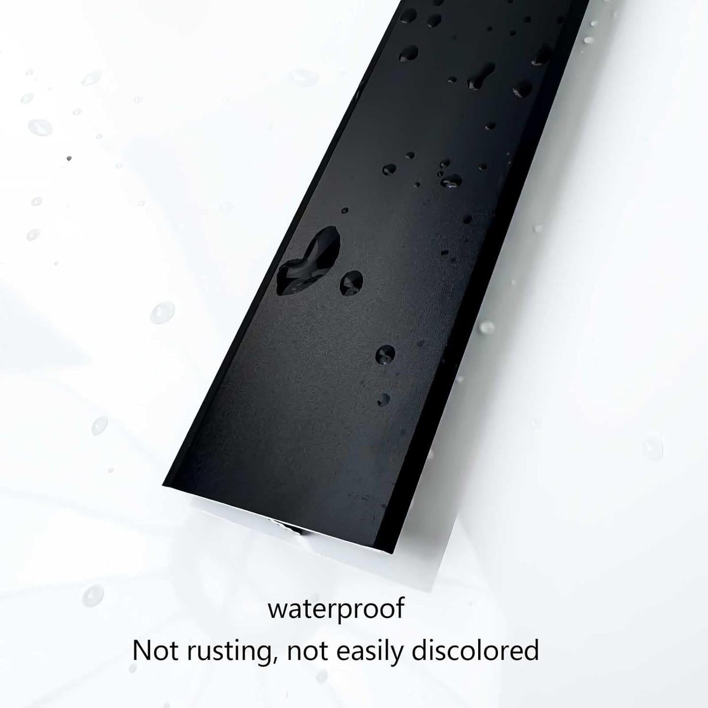 10Pcs Aluminum T Molding Floor Transition Strip, 48In Aluminum T Molding Trim, Floor Strip Floor Flat Divider Strip for Joining Floor Gaps, Threshold, Floor Tiles (Black, 4ft x 1.3in 10Pcs)