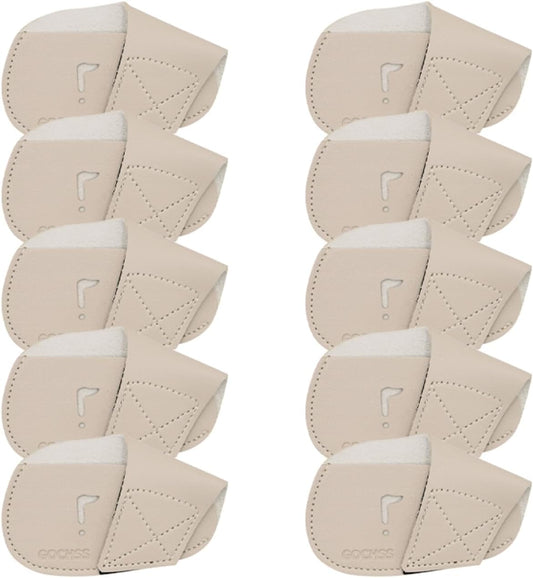 I Golf Iron Headcovers 10pcs PU Fit Both Right-Handed Clubs Golf Club Protector for Titleist Callaway Ping Taylormade Fit More Brands Golf Iron.