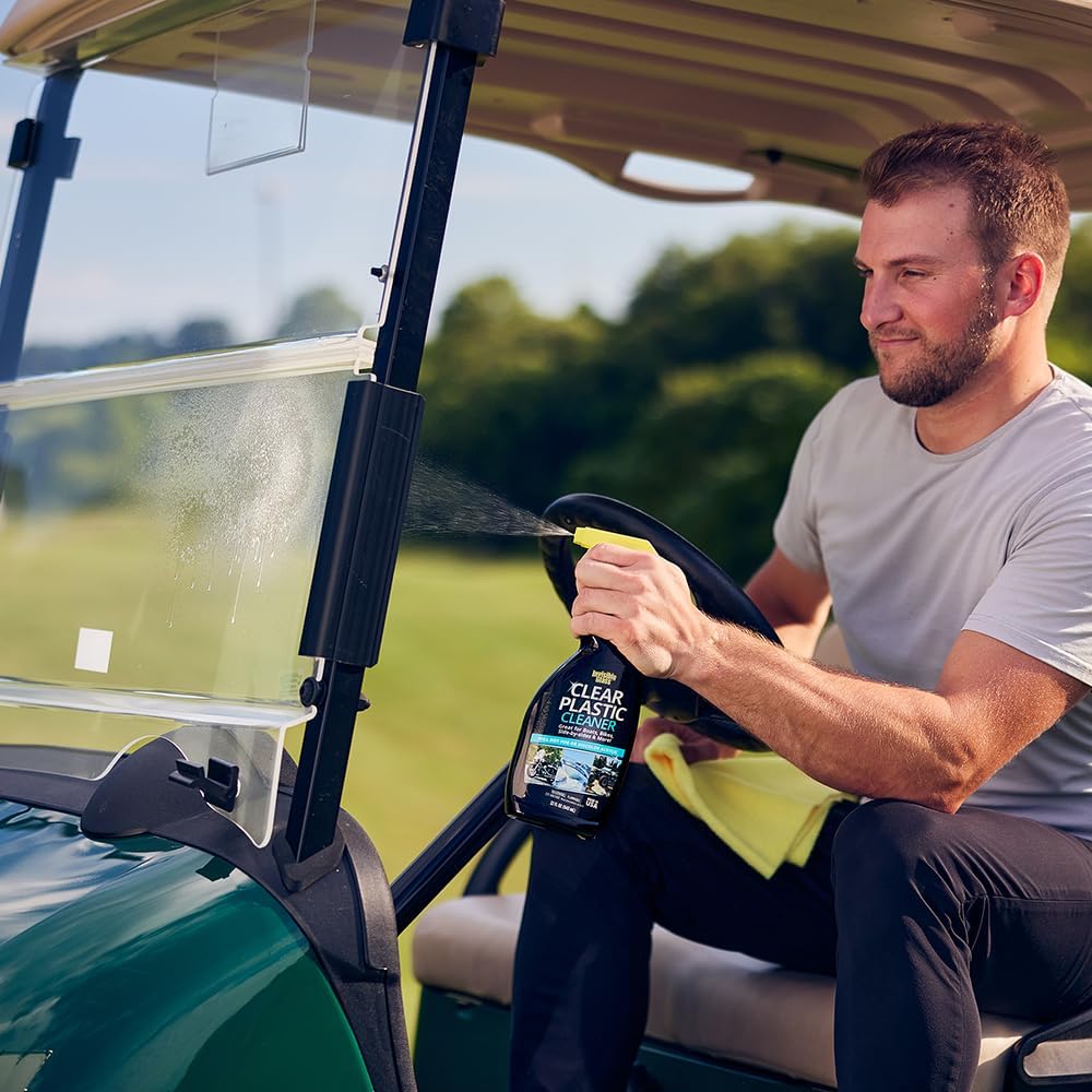 Invisible Glass 92084-3PK Clear Plastic Cleaner for Cars, Motorcycles, RVs, Boats, Helmet Visors, Golf Carts, Acrylic and Vinyl Windows, Streak-Free, Haze-Free, Removes Static, 22 Fl Oz, Pack of 3