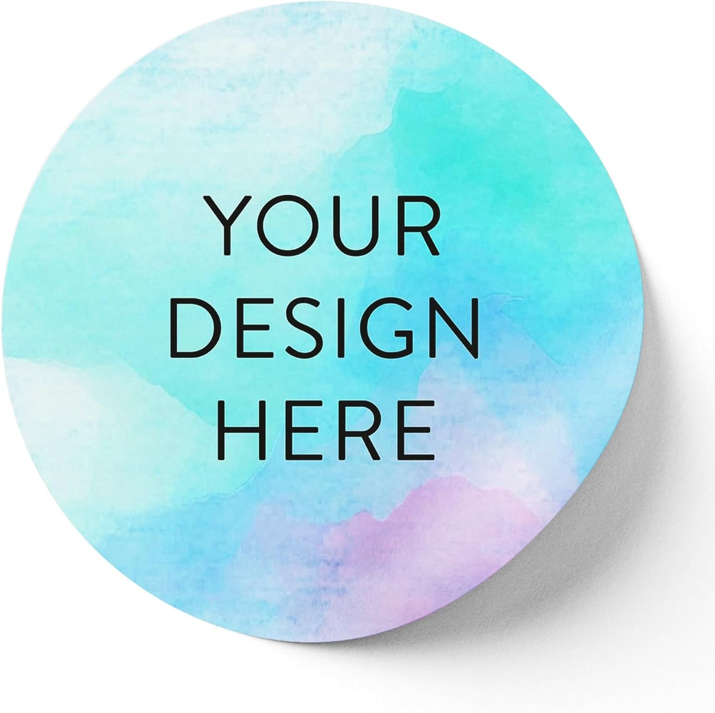 100 Custom Vinyl Stickers - Upload Your own Image, Text, Design, Logo - Personalized Logo Labels for Handmade, Packaging, Bottle, Jars, Candle, Brand Stickers (Sky Blue, 2x2)