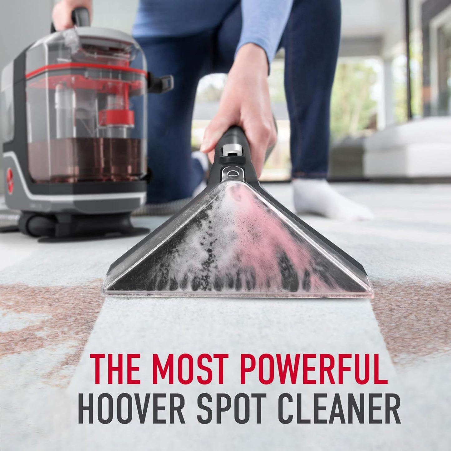 Hoover CleanSlate XL Deep Cleaning Carpet + Upholstery Spot Cleaner Machine with Specialized Tools, Permanent Stain Remover, Pair with Hoover Portable Spot Cleaner Solution