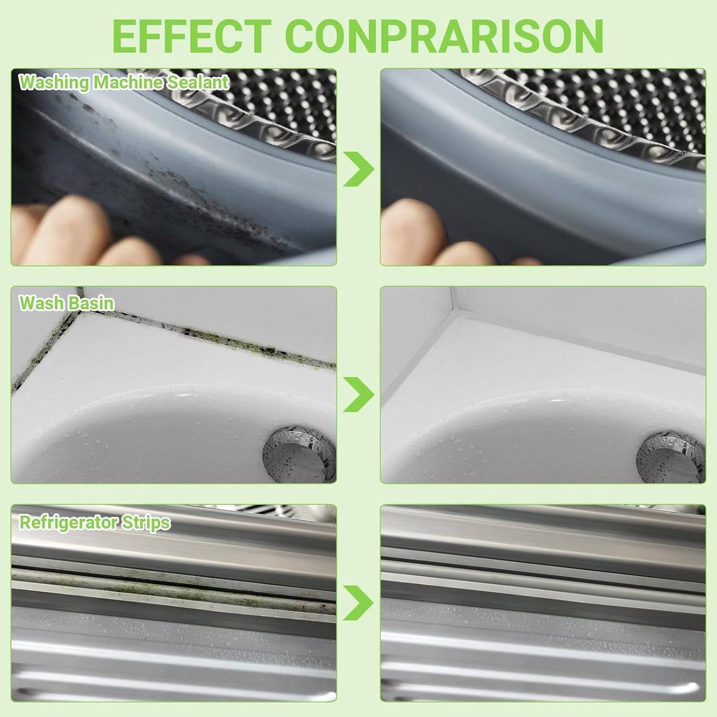 Household Removal Gel, Multi-Purpose Removal Cleaner for Refrigerator Washer Rings, Caulk, 5 FL OZ