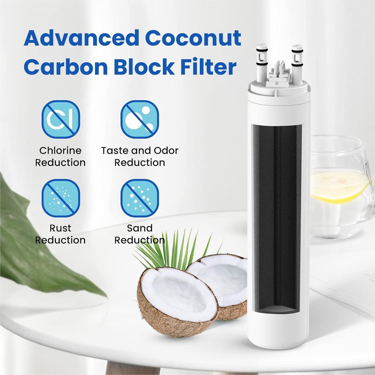 HP005 Replacement for Frigidaire ULTRAWF, Pure Source Ultra, Kenmore 9999, 469999, 46-9999, A0094E28261 Water and Ice, Height 11 inches, 4 Count