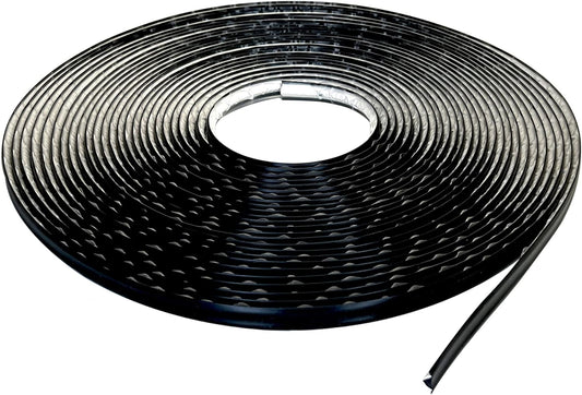 InstaTrim The Original Flexible Trim - 50ft Black 1/2" Wide Caulk Tape - Adhesive Trim with Many Uses Including Caulking for Bathtubs, Sinks, Counters, Tile, Floors - Made in USA