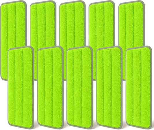 10Pcs Mop Replacement Pads,Compatible with Libman Rinse 'n Wring Mop Universal Mop Pads Mop Head Refills Washable Wet Mop,Compatible with Most 11-13” Size Mops