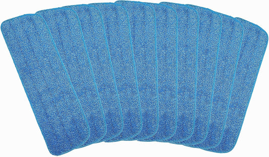 10 Pack Microfiber Spray Mop Replacement Heads for Wet/Dry Mops Floor Cleaning Pads Compatible with Bona Floor Care System