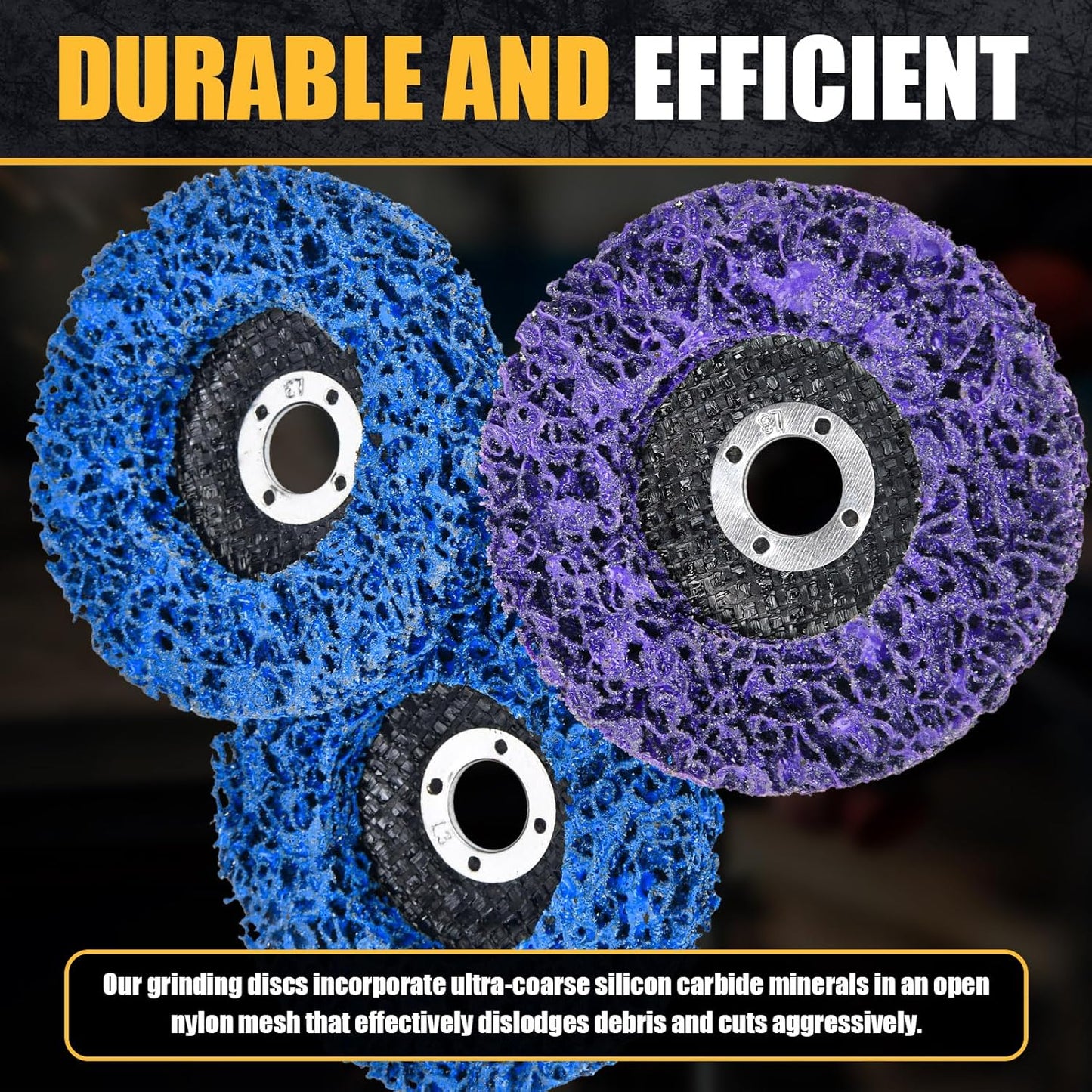 10Pcs Strip Discs Stripping Wheels, Paint Stripper Wheels 4" x 5/8" Rust Remover Wheel Remove Paint for Angle Grinder Paint Strip Wheel Quick Abrasive Discs Rust