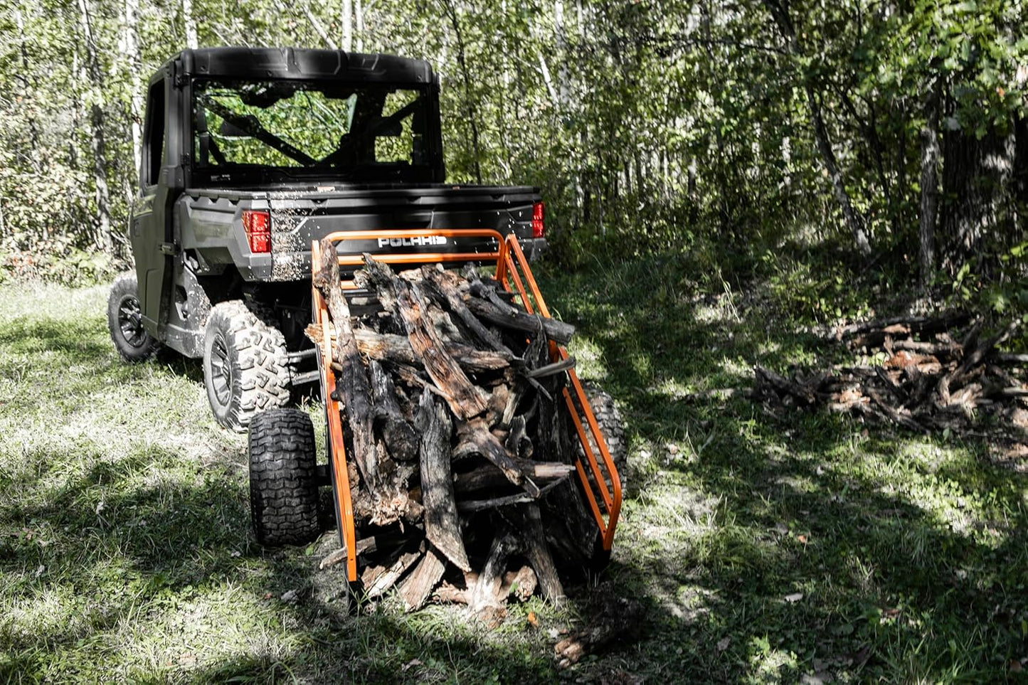 Impact IMPLEMENTS® 1500lb HD Agricultural Trailer with Solid Floor & Sides. Rugged Tires and Solid Sides with Tailgate for Increased Capacity. Original USA Design.
